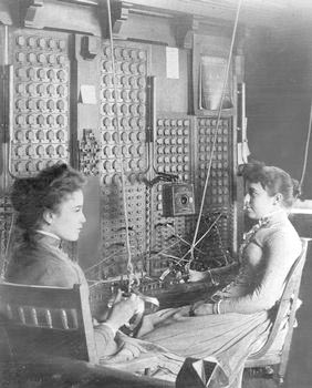 at the
	  switchboard